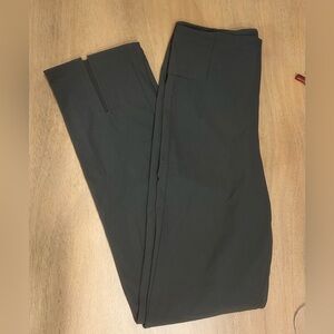 Athleta Dark Gray Split Ankle Stretchy Dress Pants - 4 Tall